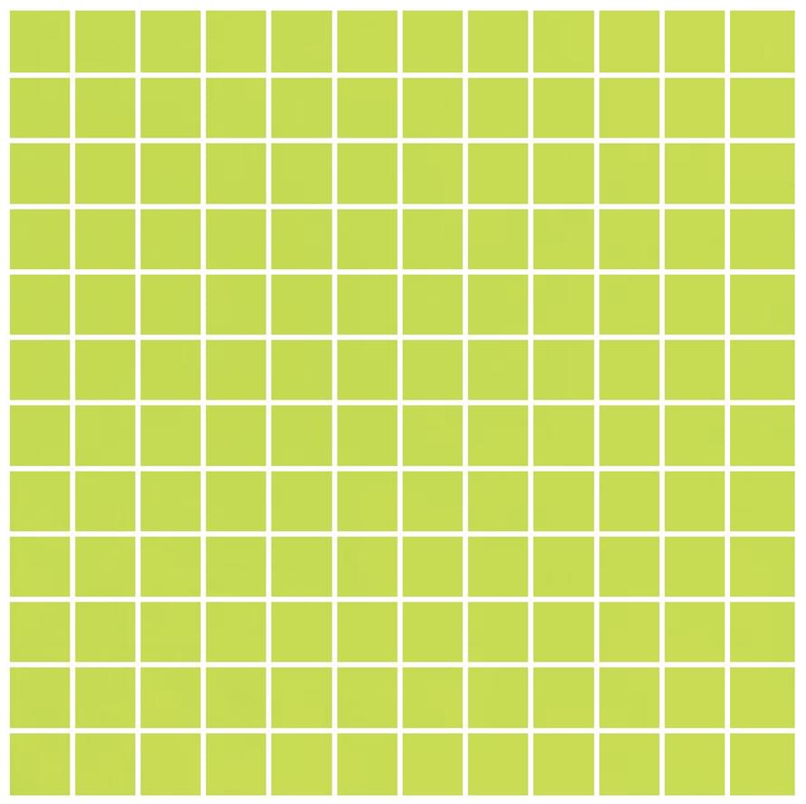 Мозаика Sant Agostino Flexi Mosaico Green Brillo CSAMFGRB01, цвет зелёный, поверхность глянцевая, квадрат, 300x300