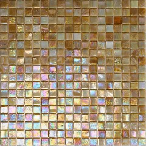 Мозаика Alma Mosaic Flicker NB0509, цвет коричневый, поверхность глянцевая, квадрат, 150x150