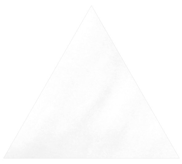 Керамическая плитка Maritima Maritima Alpha White, цвет белый, поверхность глянцевая, треугольник, 115x130