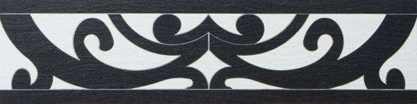 Бордюры Infinity Piemonti Cenefa, цвет чёрно-белый, поверхность глянцевая, прямоугольник, 150x600