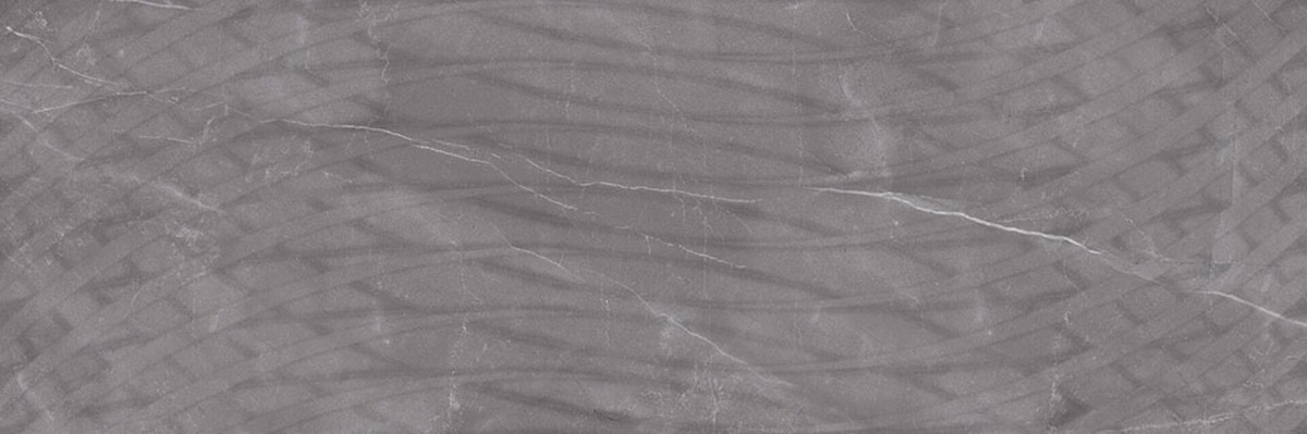 Керамическая плитка Gravita Armani Grey Across, цвет серый, поверхность матовая рельефная, прямоугольник, 300x900