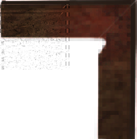 Бордюры Paradyz Semir Brown Цоколь правый (B+A), цвет коричневый, поверхность матовая, прямоугольник, 81x300