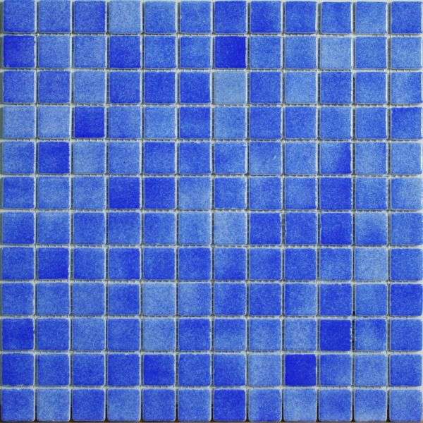 Мозаика Vidrepur Colors № 110 (На Бумаге), цвет синий, поверхность глянцевая, квадрат, 317x317