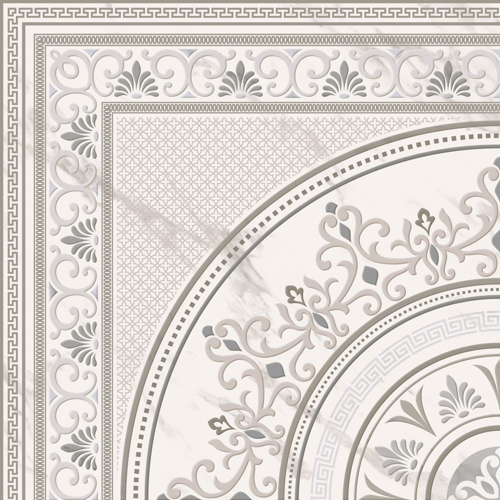 Декоративные элементы Goetan Luxury Corner, цвет бежевый, поверхность глянцевая, квадрат, 450x450