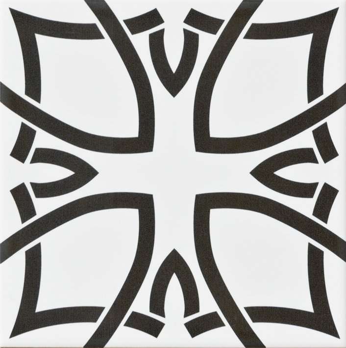 Керамическая плитка Aparici Vanguard Plus, цвет чёрно-белый, поверхность матовая, квадрат, 200x200