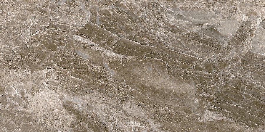 Керамическая плитка Eurotile Hermitage Brown, цвет коричневый, поверхность глянцевая, прямоугольник, 300x600