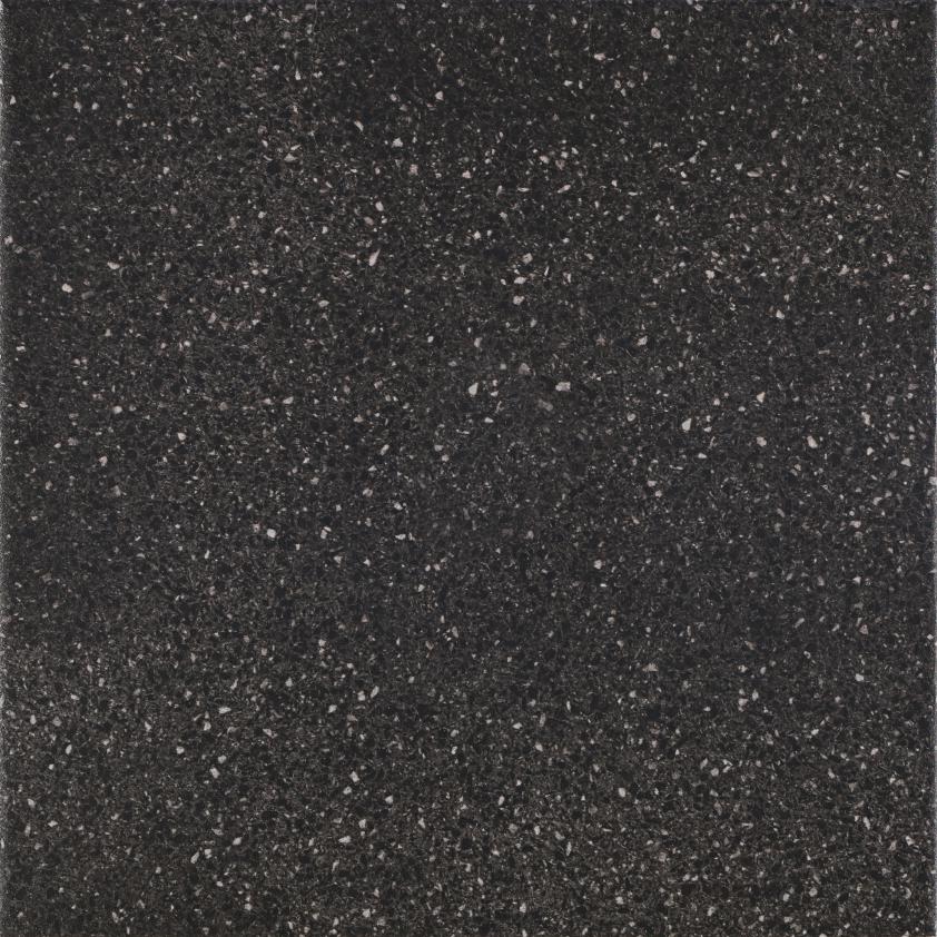 Керамогранит Pamesa Deco Negro, цвет чёрный, поверхность матовая, квадрат, 223x223