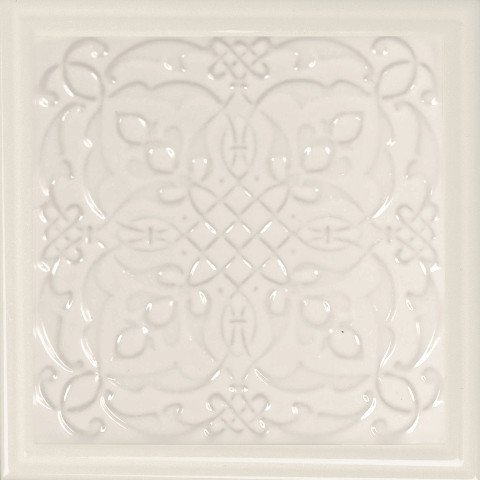 Декоративные элементы Monopole Armonia B Marfil, цвет бежевый, поверхность глянцевая, квадрат, 150x150