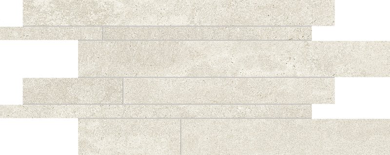 Мозаика Provenza Re-Play Concrete Listelli Sfalsati White EKGH, цвет белый, поверхность матовая, под кирпич, 300x600