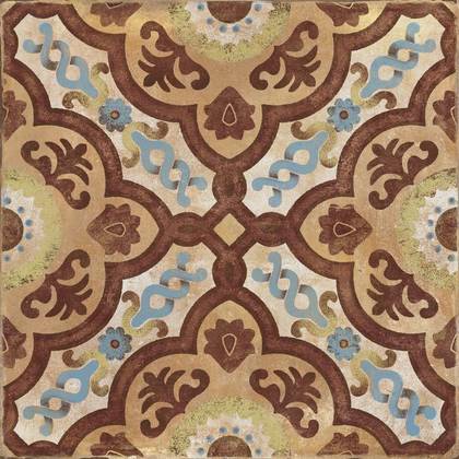 Декоративные элементы Ragno Epoca Decoro Tappeto Ocra R03Q, цвет терракотовый, поверхность матовая, квадрат, 300x300