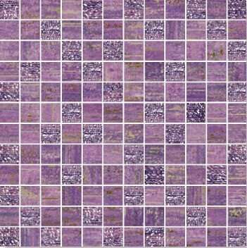 Мозаика Brennero Mosaico Lux Mix Quadretti Ametista, цвет фиолетовый, поверхность лаппатированная, квадрат, 300x300