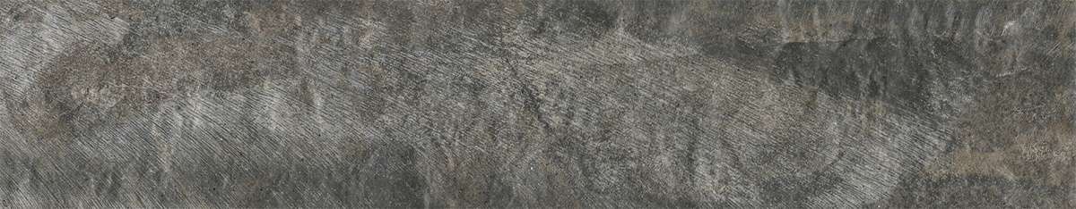 Керамогранит Keradom Minerali Grafite, цвет тёмный, поверхность структурированная, прямоугольник, 75x385
