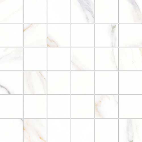 Мозаика Vallelunga Cava Mos (5x5) Satin 6000991, цвет белый, поверхность сатинированная, квадрат, 300x300