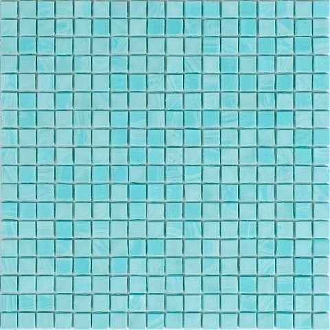 Мозаика Alma Mosaic Opaco NA69, цвет бирюзовый, поверхность глянцевая, квадрат, 295x295
