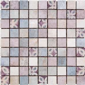 Мозаика Alta Mosaico Cold, цвет разноцветный, поверхность матовая, квадрат, 300x300