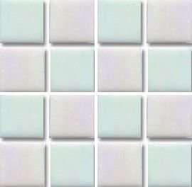 Мозаика Irida Glamour A20.102(1), цвет белый голубой, поверхность глянцевая, квадрат, 327x327