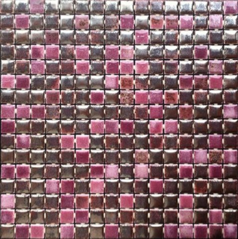 Мозаика Kerion Mosaicos Luxor 32, цвет розовый, поверхность полированная, прямоугольник, 316x361