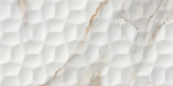 Керамогранит Grespania Calacata Modena, цвет белый, поверхность полированная, прямоугольник, 300x600