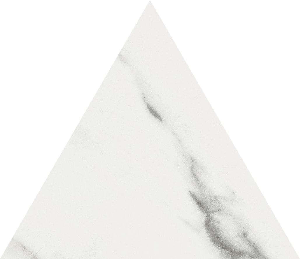 Керамогранит Flaviker Supreme Evo Pure Statuario Lux Plus Ret PF60000413, цвет белый, поверхность полированная, треугольник, 300x300