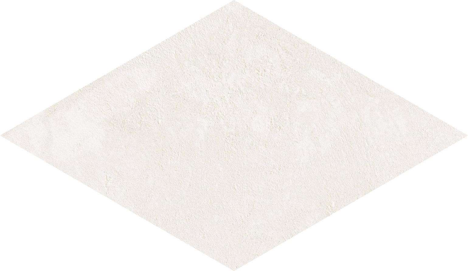 Керамогранит ABK Crossroad Chalk White Rombo PF60000532, цвет белый, поверхность матовая, ромб, 300x300