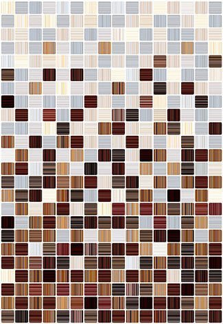 Мозаика Керамин Гламур 3С, цвет разноцветный, поверхность глянцевая, прямоугольник, 400x275
