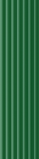 Керамическая плитка 41zero42 Superclassica SCB Pli Verde 4101015, цвет зелёный, поверхность глянцевая, прямоугольник, 100x400