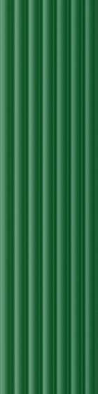 Керамическая плитка 41zero42 Superclassica SCB Pli Verde 4101015, цвет зелёный, поверхность глянцевая, прямоугольник, 100x400