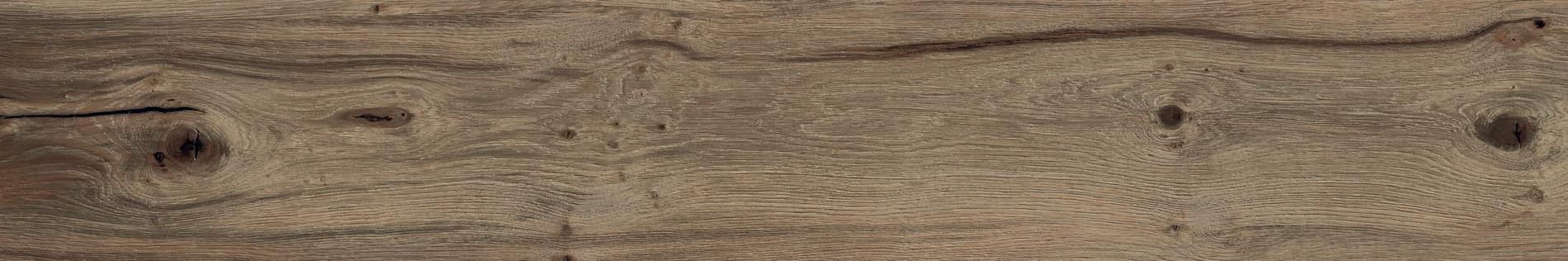Керамогранит Flaviker Nordik Wood Brown Grip Ret 0004610, цвет коричневый, поверхность противоскользящая, прямоугольник, 200x1200