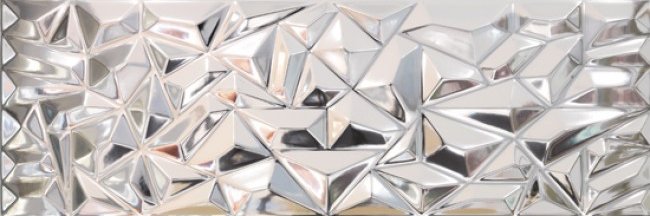 Керамическая плитка Venis Prisma Silver, цвет металлик, поверхность глянцевая, прямоугольник, 333x1000