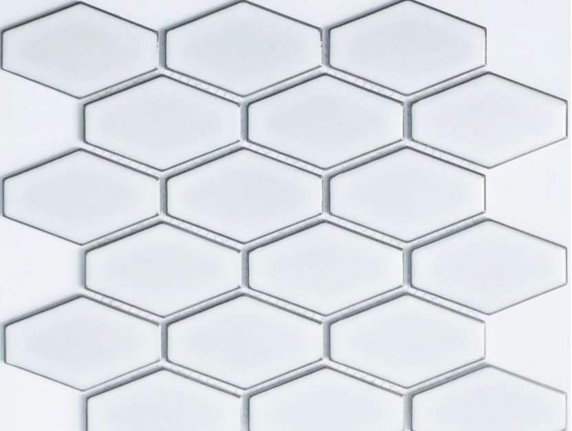 Мозаика NS Mosaic Rustic R-309, цвет белый, поверхность глянцевая, прямоугольник, 268x294