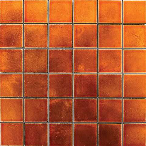 Мозаика Skalini Mercrury MRC (Orange)-3, цвет оранжевый, поверхность глянцевая, квадрат, 300x300