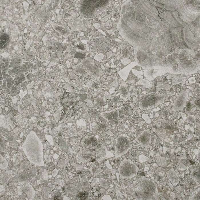 Широкоформатный керамогранит Inalco Iseo Gris Bush-Hammered 10.5mm, цвет серый, поверхность матовая, квадрат, 1000x1000