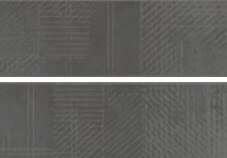 Декоративные элементы Panaria Glance Decoro Edge Mix Coal PB2GCE2, цвет серый, поверхность матовая, прямоугольник, 200x600