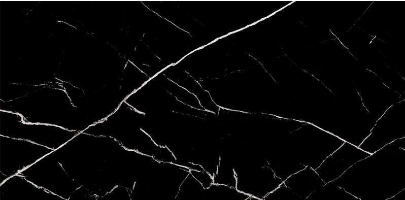Керамогранит Art & Natura Marmo Nero Marquina Rustic Carving, цвет чёрный, поверхность глянцевая, прямоугольник, 600x1200