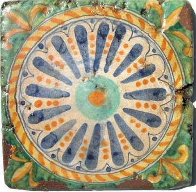Керамическая плитка Eco Ceramica I Vetri Antichi Sole Blu, цвет разноцветный, поверхность глянцевая, квадрат, 200x200
