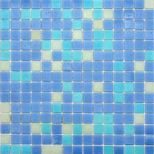 Мозаика JNJ Mosaic Mixed Colored 105JC, цвет голубой, поверхность глянцевая, квадрат, 327x327