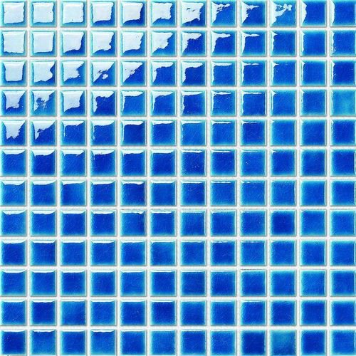 Мозаика NS Mosaic PW2323-12, цвет синий, поверхность глянцевая, квадрат, 300x300