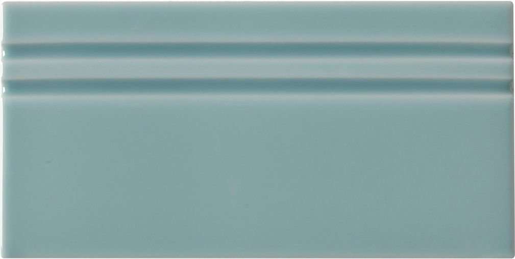 Бордюры Adex ADRI5086 Rodapie Niza Blue, цвет голубой, поверхность глянцевая, прямоугольник, 100x200
