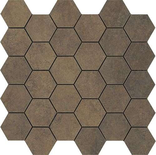 Мозаика La Fabbrica Jungle Stone Esagona Wild Nat 154315, цвет коричневый, поверхность матовая, шестиугольник, 300x300