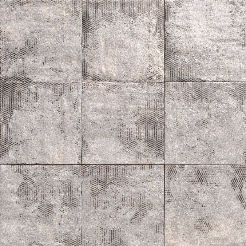 Керамическая плитка Mainzu Mandala Grey, цвет серый, поверхность сатинированная, квадрат, 200x200