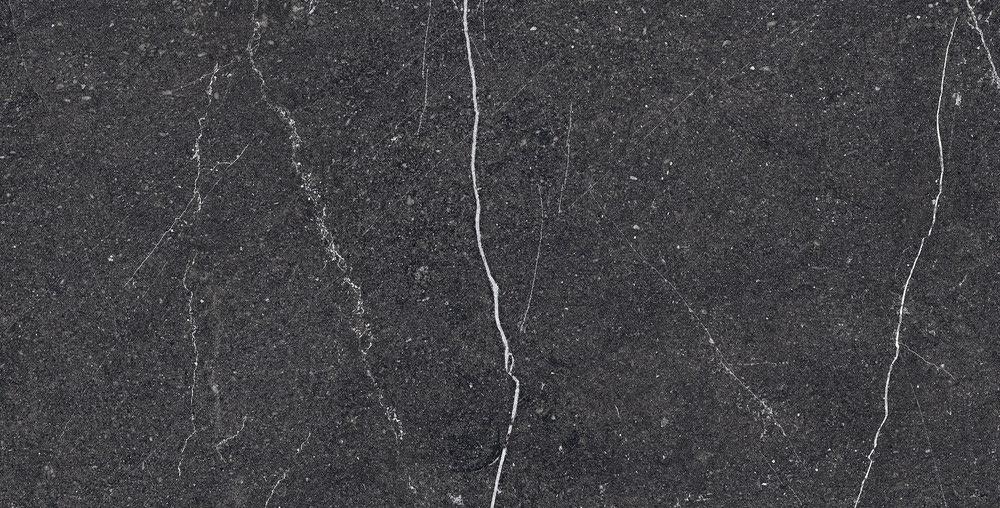Керамогранит Arcadia Ceramica Equistone Charcol RG6003-A, цвет чёрный, поверхность глянцевая, прямоугольник, 600x1200