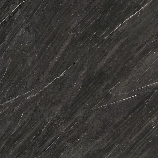 Керамогранит Floor Gres Biotech Soap Stone R9 Soft 6mm 778795, цвет чёрный, поверхность матовая, квадрат, 1200x1200