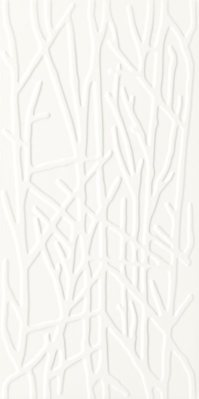 Керамическая плитка Paradyz Adilio Bianco Tree Structura, цвет белый, поверхность матовая, прямоугольник, 295x595