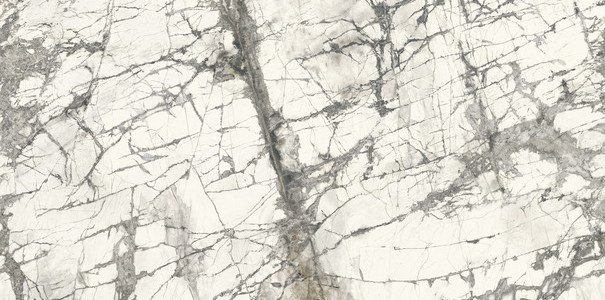 Керамогранит Ariostea Ultra Marmi Imperial Grey Soft UM6S157636, цвет белый серый, поверхность матовая, прямоугольник, 750x1500