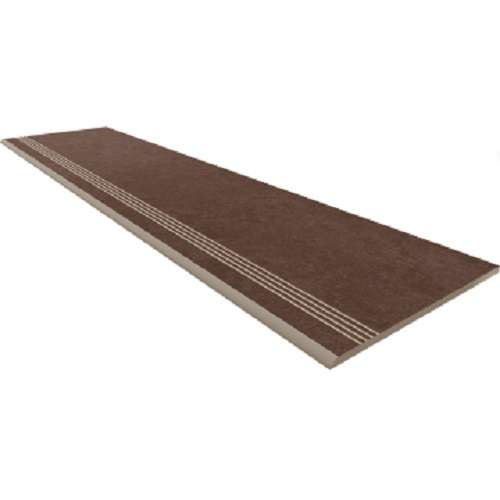 Ступени Estima Cave Steptrade CA03 Brown 70146, цвет коричневый, поверхность матовая, прямоугольник, 300x1200