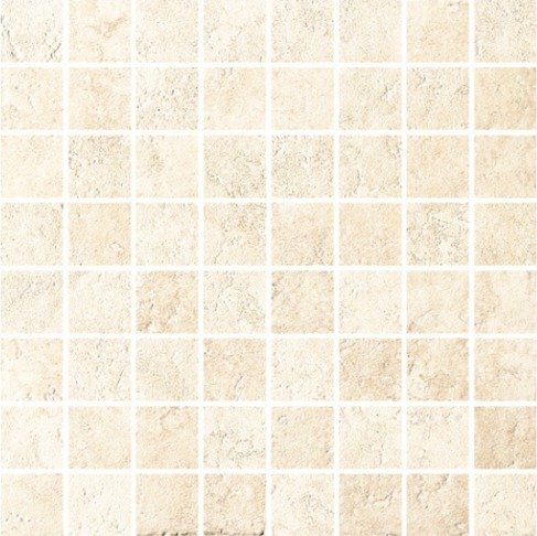 Мозаика Cinca Forum White Mosaico 64 8190/640, цвет бежевый, поверхность матовая, квадрат, 330x330