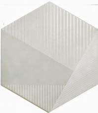 Керамогранит Realonda Hextangram Fabric Grey, цвет серый, поверхность матовая, прямоугольник, 285x330