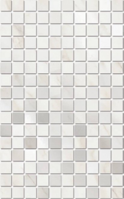 Мозаика Kerama Marazzi Декор Гран Пале белый мозаичный MM6359, цвет белый, поверхность глянцевая, прямоугольник, 250x400