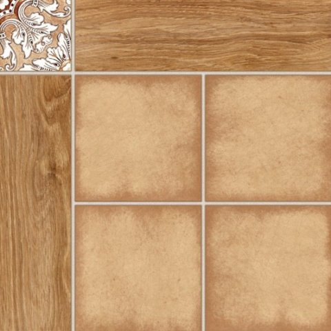 Керамическая плитка Global Tile Genova Бежевый 6046-0149, цвет бежевый, поверхность матовая, квадрат, 450x450