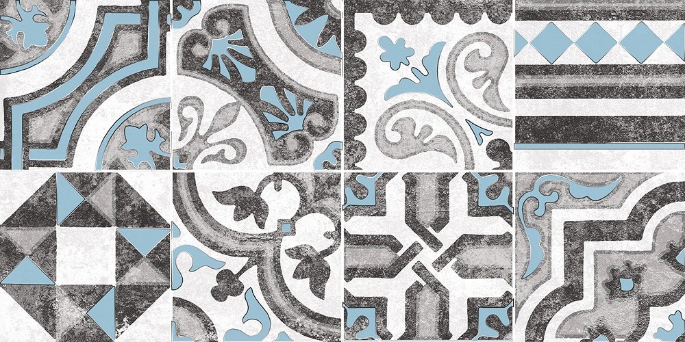 Декоративные элементы Axima Кадис Декор, цвет разноцветный, поверхность матовая, прямоугольник, 250x500